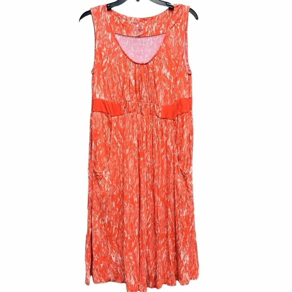 Liz Lange Maternity Sleeveless Floral Swing Dress v6x